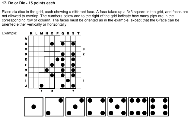 First part of WPC 2000 problem 17